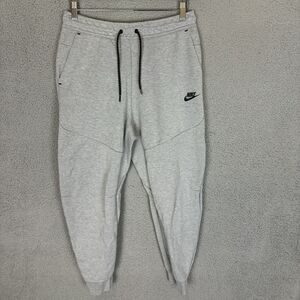 Nike Pants Mens M Grey Joggers Tech Fleece Sweatpants Swoosh